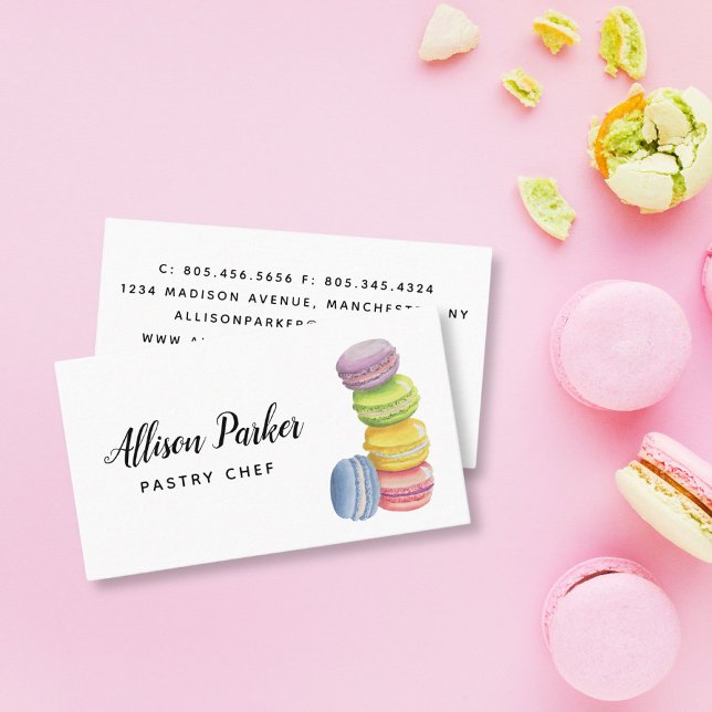 Tarjeta de presentación para pasteles y panaderías (Subido por el creador)