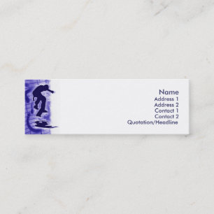 Tarjeta de presentación para patinadores