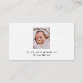 Tarjeta de presentación para pediatras