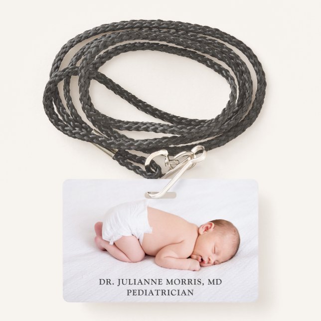 Tarjeta de presentación para pediatras (Anverso son cordón)