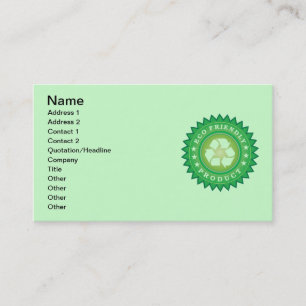 Tarjeta de presentación para Pegatinas de producto