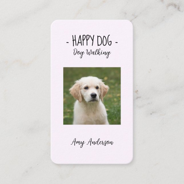 - Tarjeta de presentación para perros "Happy Dog" (Anverso)