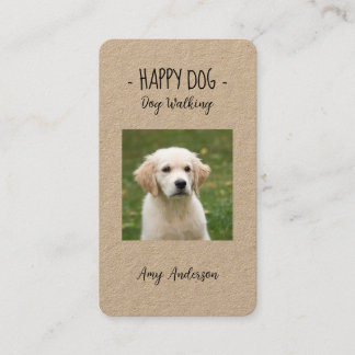 - Tarjeta de presentación para perros "Happy Dog"
