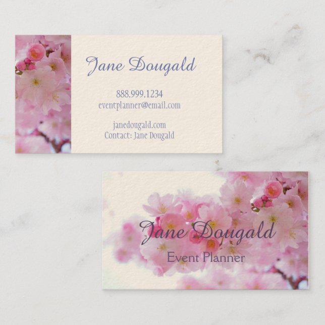 Tarjeta de presentación para Personalizado de flor (Anverso / Reverso)