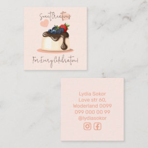 Tarjeta de presentación para personalizado Pastry