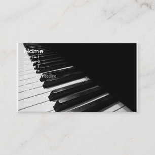 Tarjeta de presentación para piano