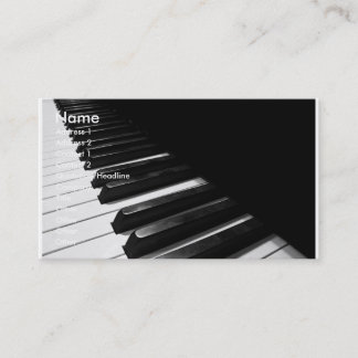 Tarjeta de presentación para piano