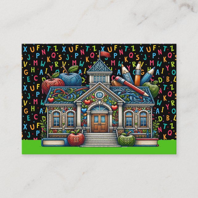 Tarjeta de presentación para profesores (Anverso)