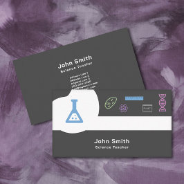 Tarjeta de presentación para profesores de ciencia