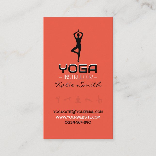 Tarjeta de presentación para profesores/instructor (Anverso)