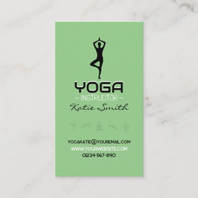 Tarjeta de presentación para profesores/instructor (Anverso)