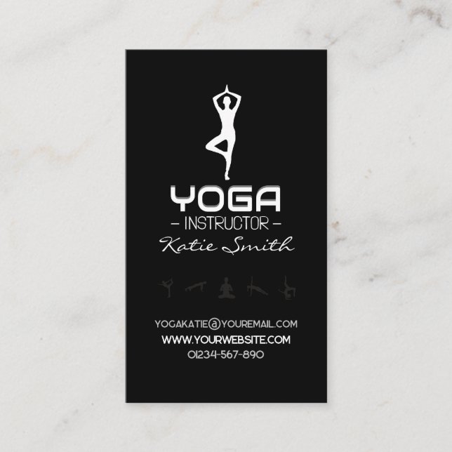 Tarjeta de presentación para profesores/instructor (Anverso)