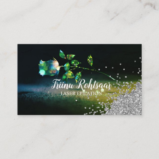 Tarjeta de presentación para Purpurina de EPILACIÓ (Anverso)