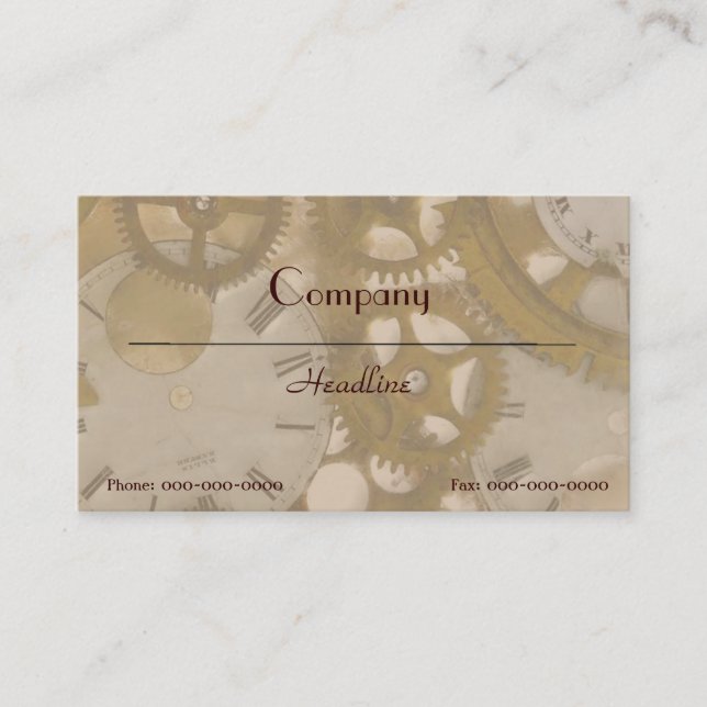 Tarjeta de presentación para relojería (Anverso)