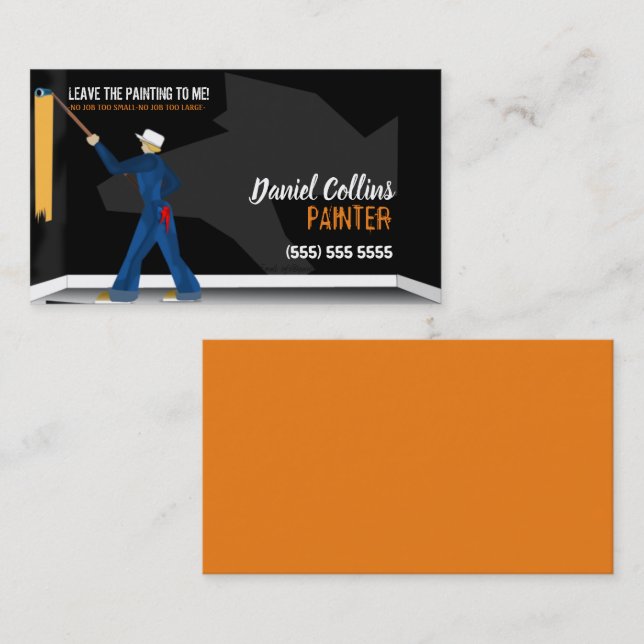 Tarjeta de presentación para rodillos de pintura p (Anverso / Reverso)