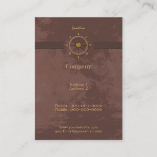 Tarjeta de presentación para ruedas de barcos