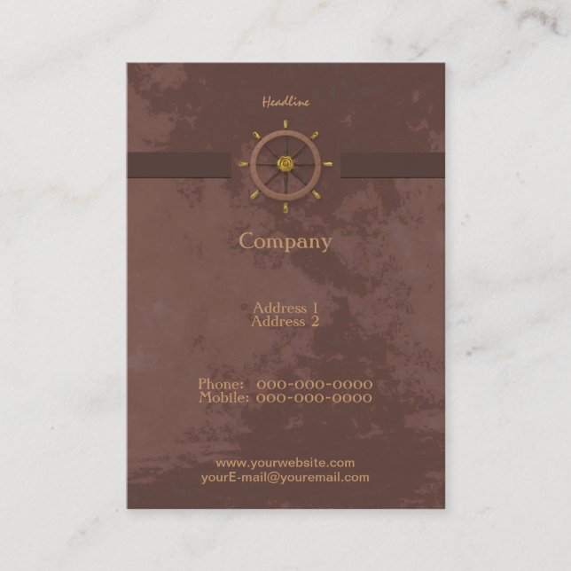 Tarjeta de presentación para ruedas de barcos (Anverso)