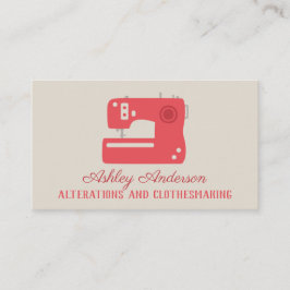 Tarjeta de presentación para sastre de máquina de 