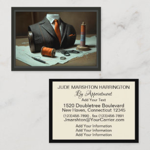 Tarjeta de presentación para sastre, Seamstress