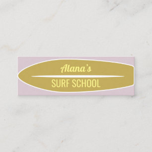 Tarjeta de presentación para surf retro