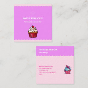 Tarjeta De Presentación Pastel de tarta dulce pastelería dulce y divertido