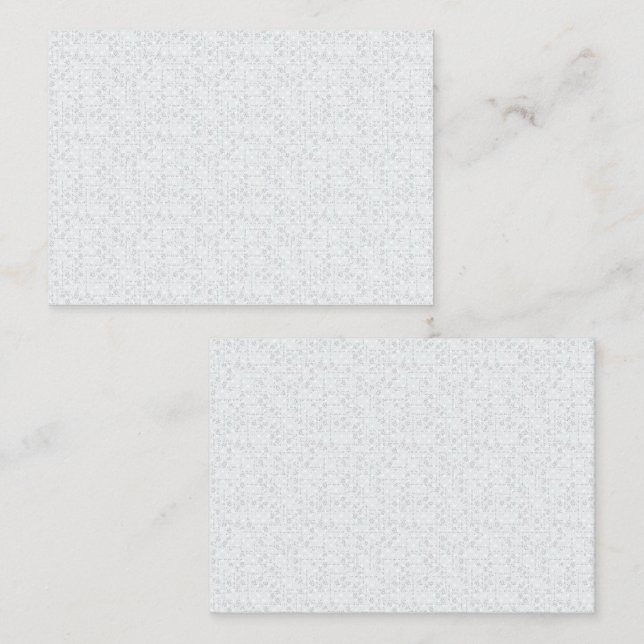 Tarjeta De Presentación Patrón floral geométrico gris claro (Anverso / Reverso)