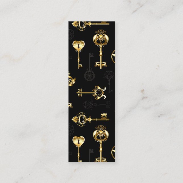 Tarjeta De Presentación Patrón sin inconvenientes con las teclas de oro (Anverso)