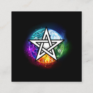 Tarjeta De Presentación Pentagrama de Wiccan
