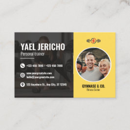 Tarjeta de presentación personal de entrenador ele