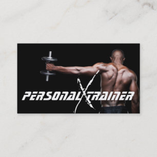 Tarjeta de presentación personal de fitness