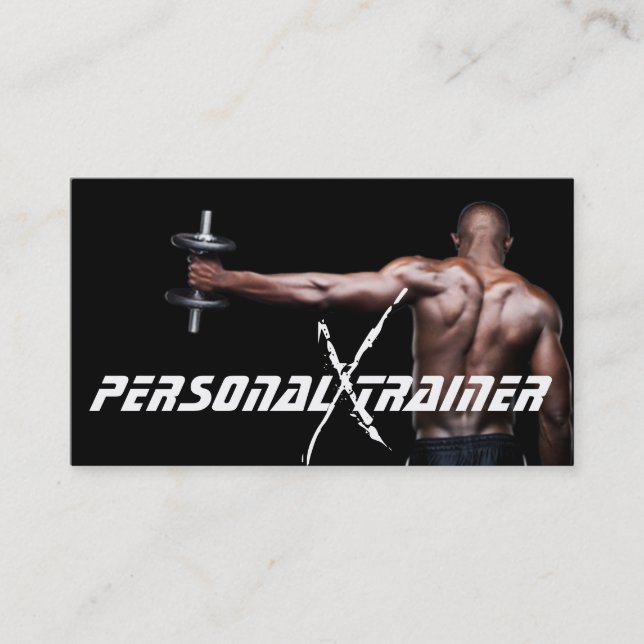 Tarjeta de presentación personal de fitness (Anverso)