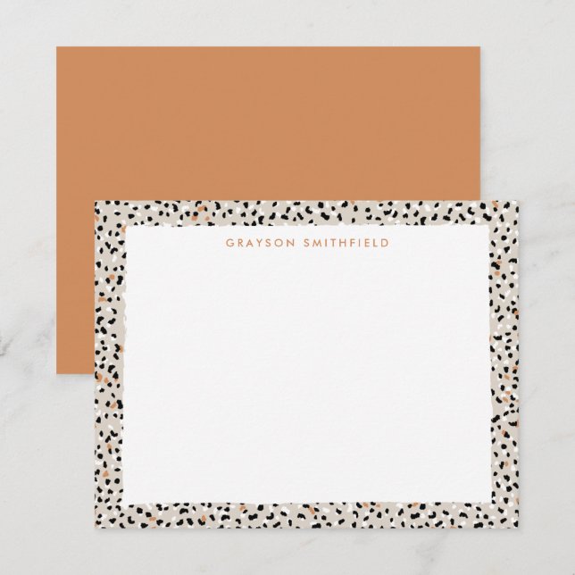 Tarjeta de presentación personal de leopardo de la (Anverso / Reverso)