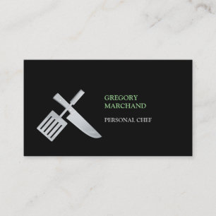 Tarjeta de presentación personal del chef