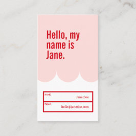 Tarjeta de presentación personalizada audaz y bril