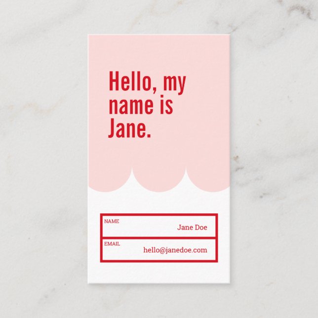 Tarjeta de presentación personalizada audaz y bril (Anverso)