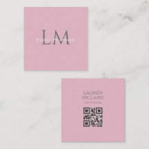 Tarjeta de presentación personalizada con monogram