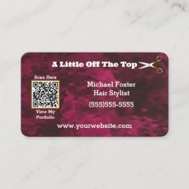 Tarjeta de presentación personalizada de código QR