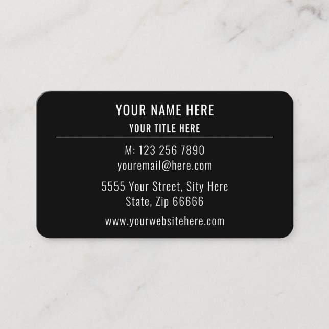 Tarjeta de presentación personalizada de dos color (Anverso)