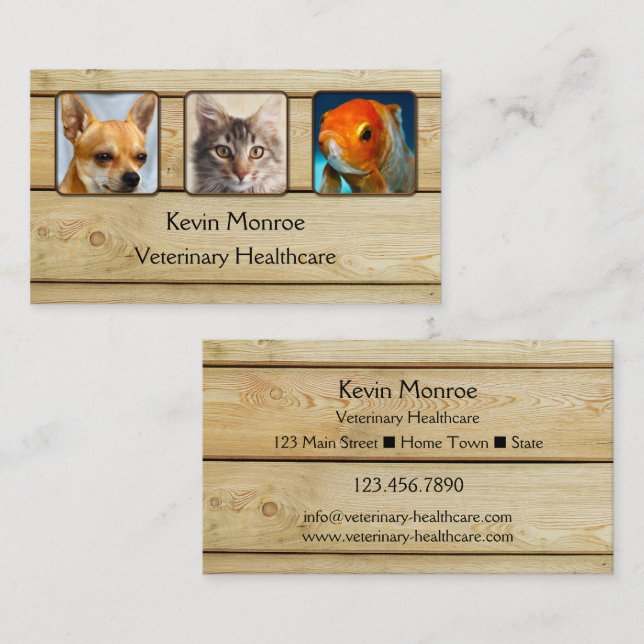 Tarjeta de presentación personalizada de fotografí (Anverso / Reverso)