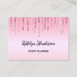 Tarjeta de presentación personalizada de Purpurina