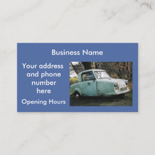 Tarjeta de presentación personalizada para automóv