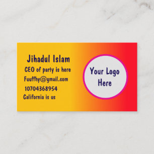 Tarjeta De Presentación Personalizado