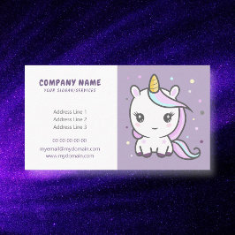 Tarjeta de presentación personalizado Cute Unicorn