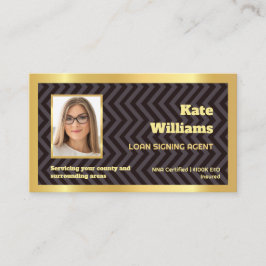 Tarjeta De Presentación personalizado de firma de préstamo notarial 🏛️ QR