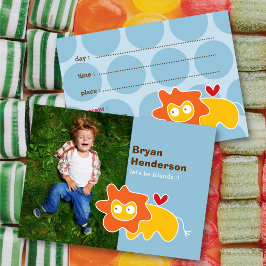 Tarjeta De Presentación Personalizado dulce, foto de un león amarillo, fec