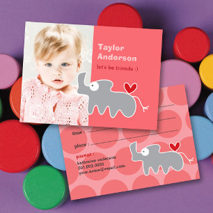 Tarjeta De Presentación Personalizado gris rinoceronte foto foto foto de n