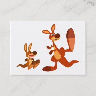 Tarjeta De Presentación Personalizado Kangaroo Dad e hijo ACEO/tarjeta de 