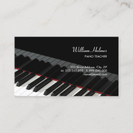 Tarjeta de presentación Piano Keys Music