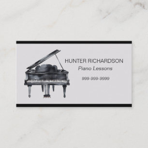 Tarjeta de presentación Piano Lessons