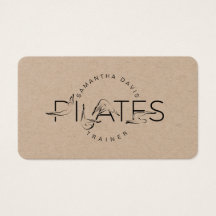 Tarjeta de presentación Pilates Instructor